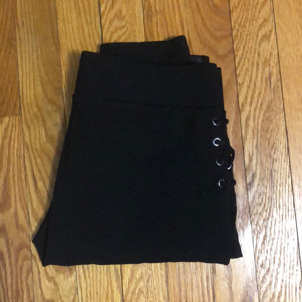 Lace up, Faux Leather, Jegging